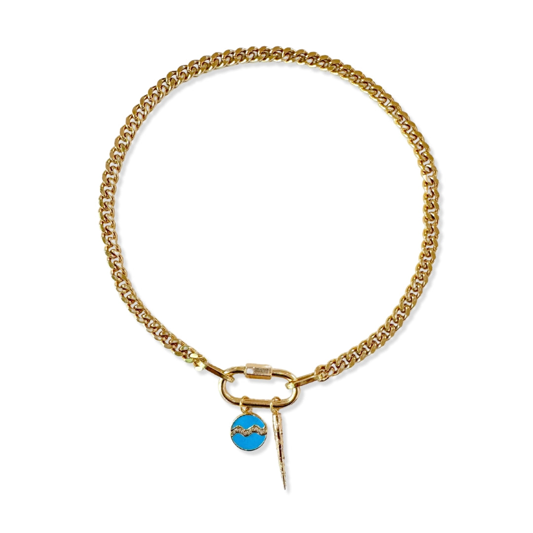 soleil zodiac aquarius necklace