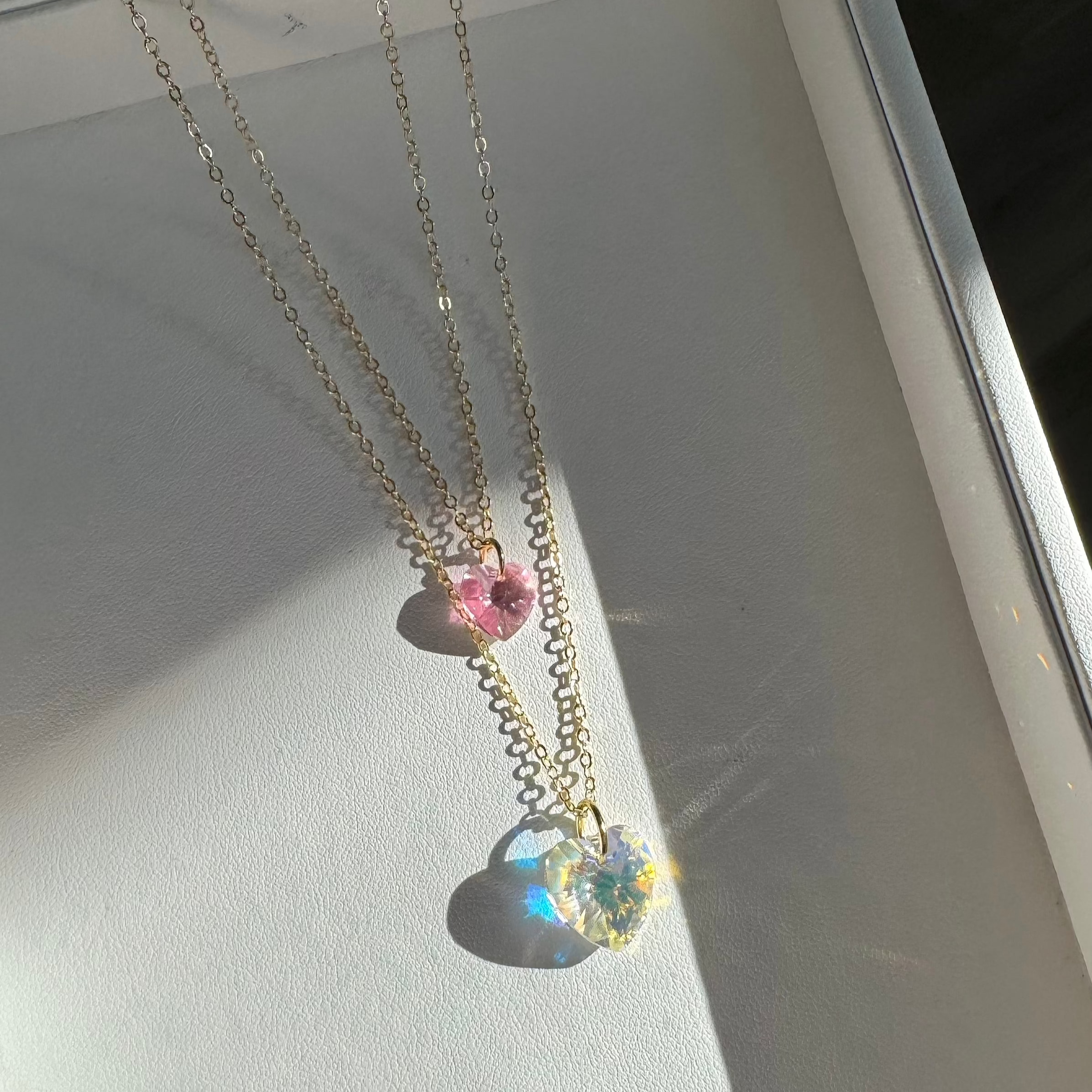 ethereal hearts necklaces