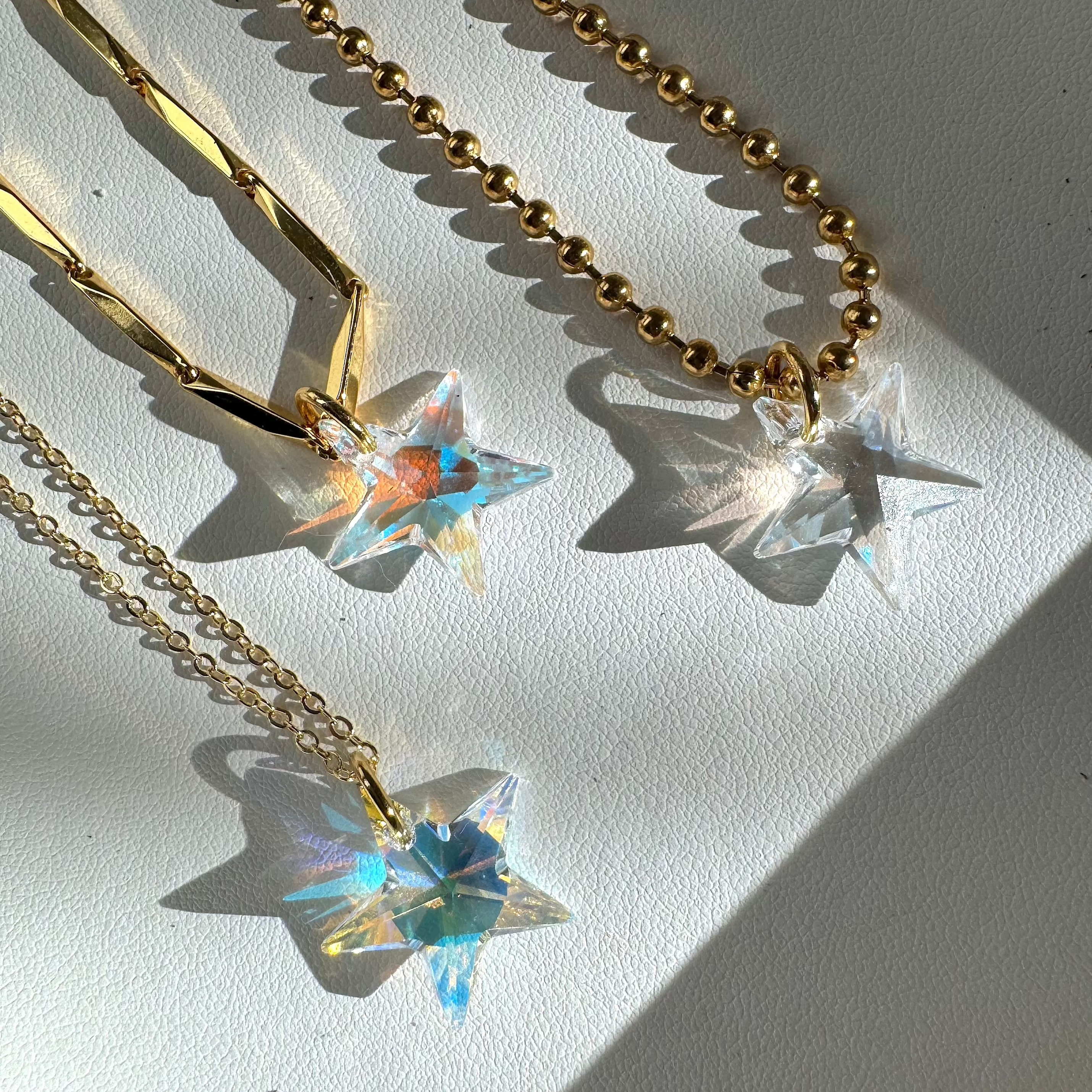 ethereal star necklaces