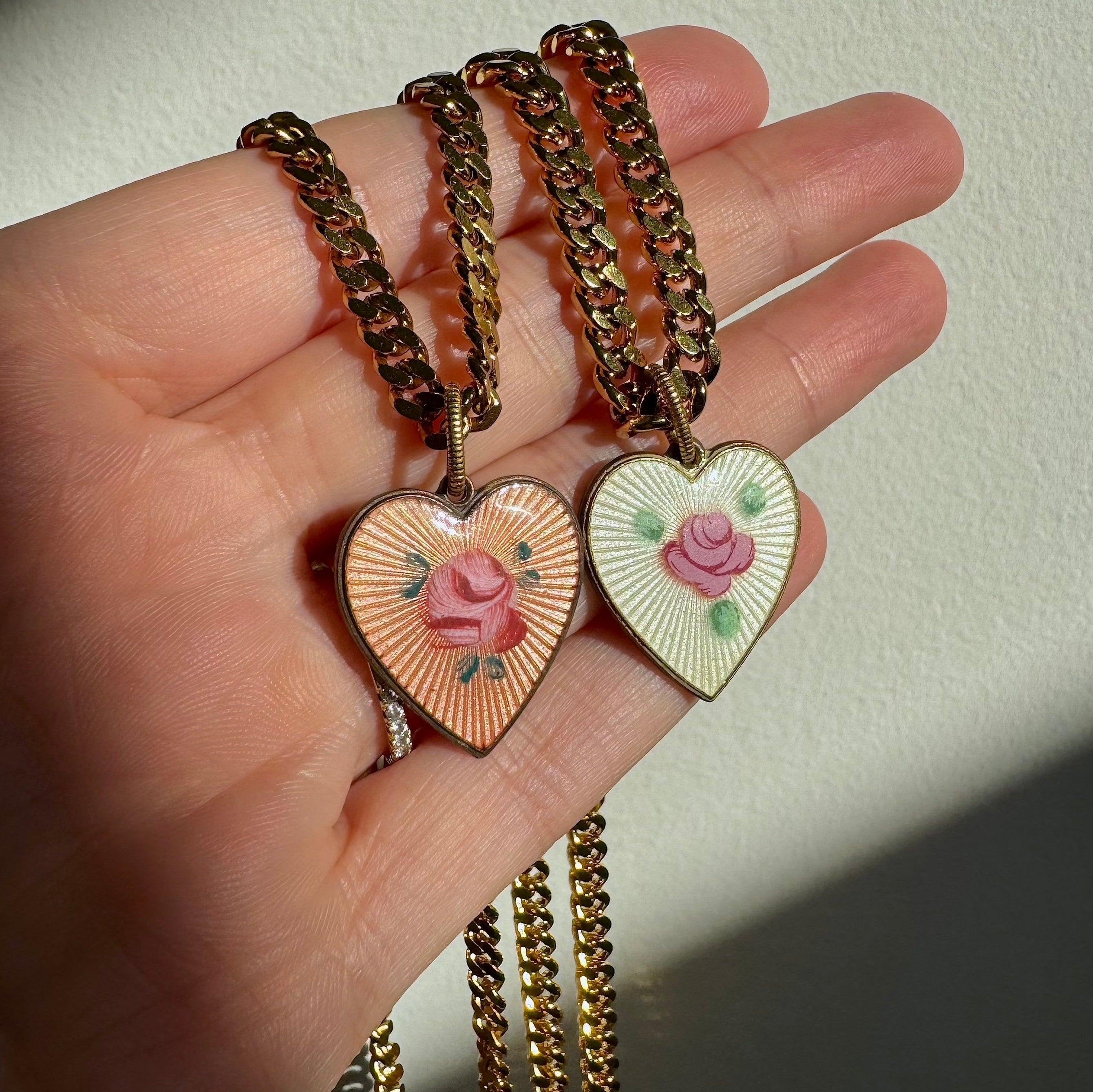 pearl dream hearts necklaces