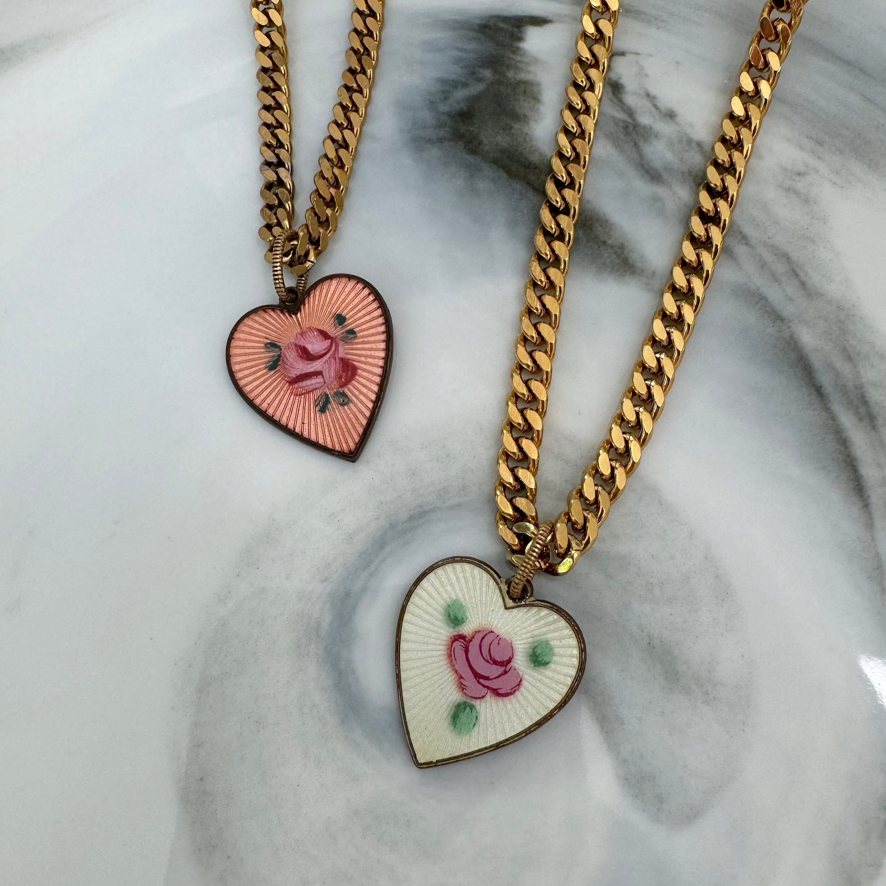 pearl dream hearts necklaces