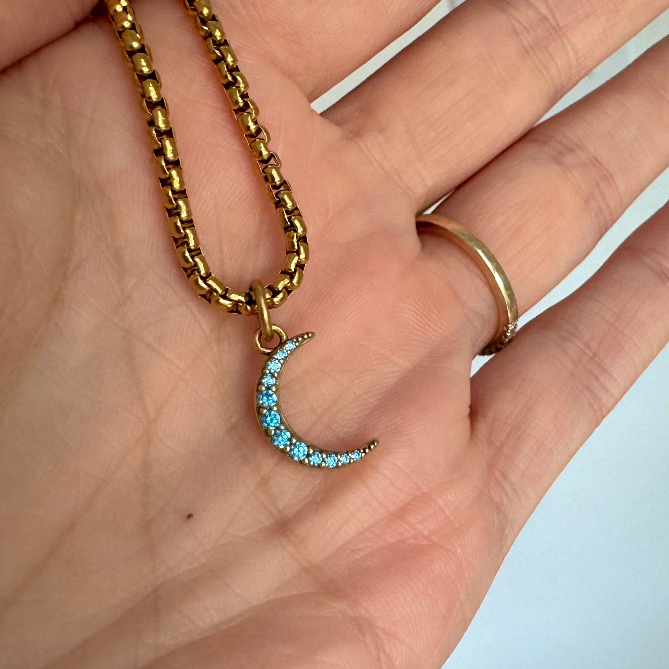 blue moon necklace