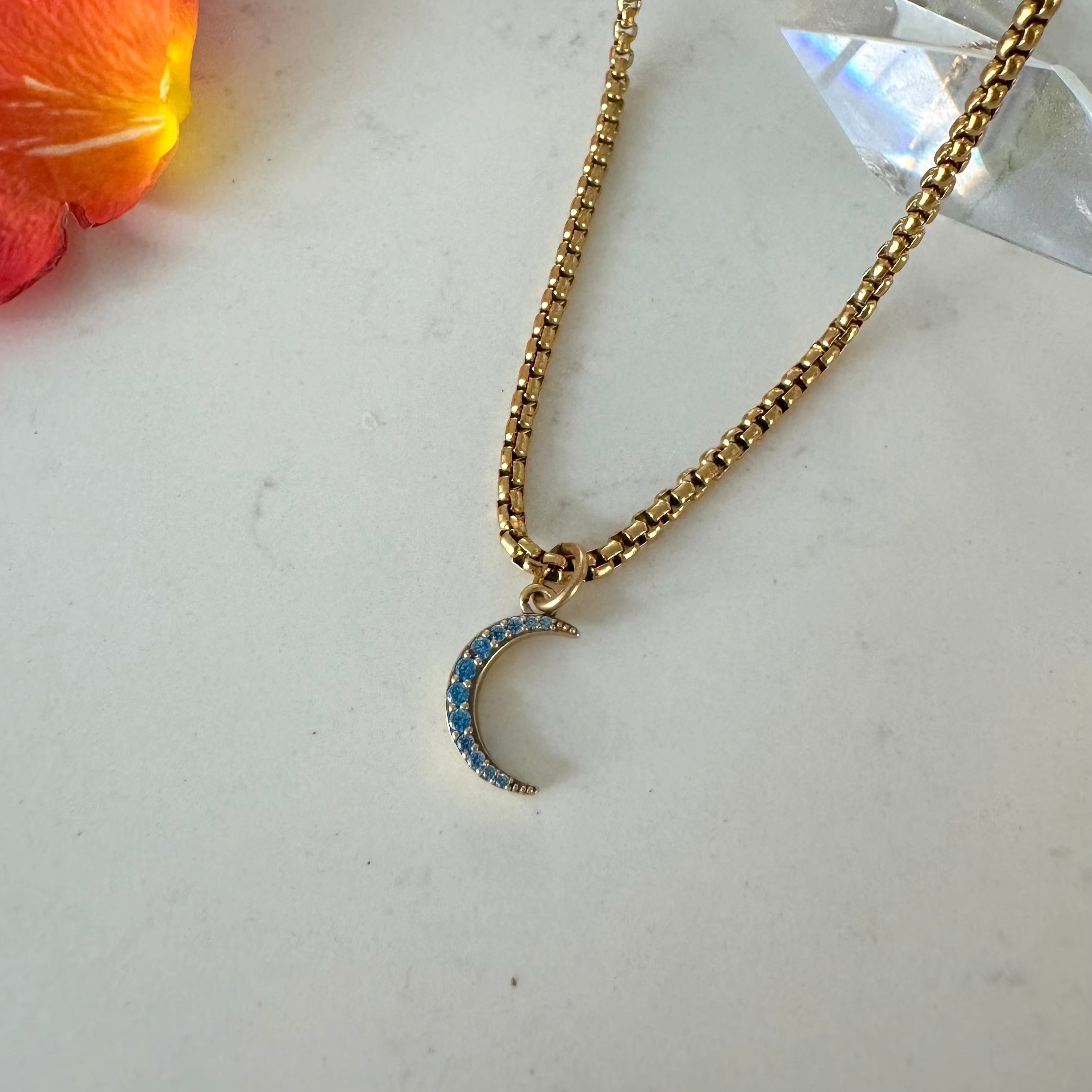 blue moon necklace