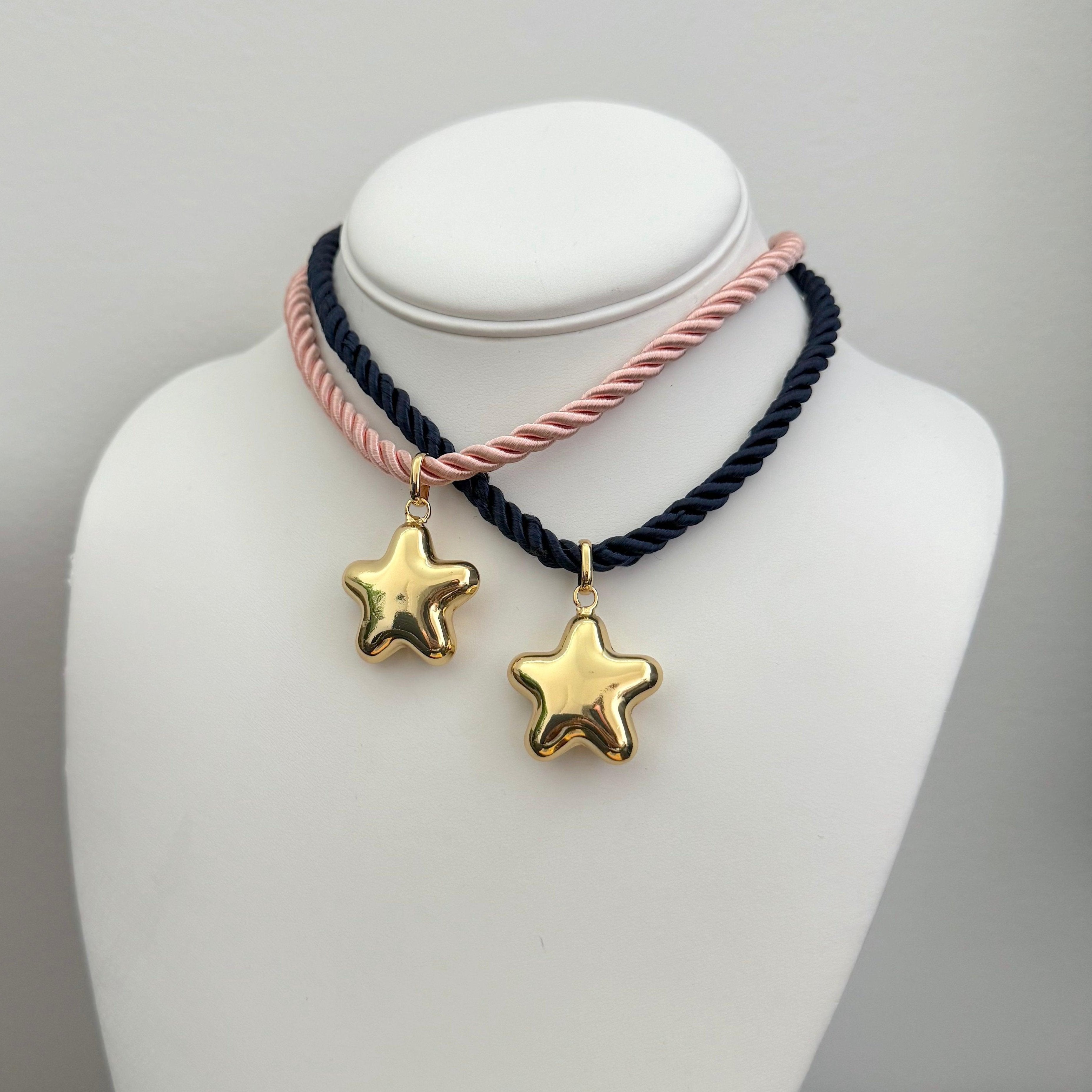 gold starry night necklaces