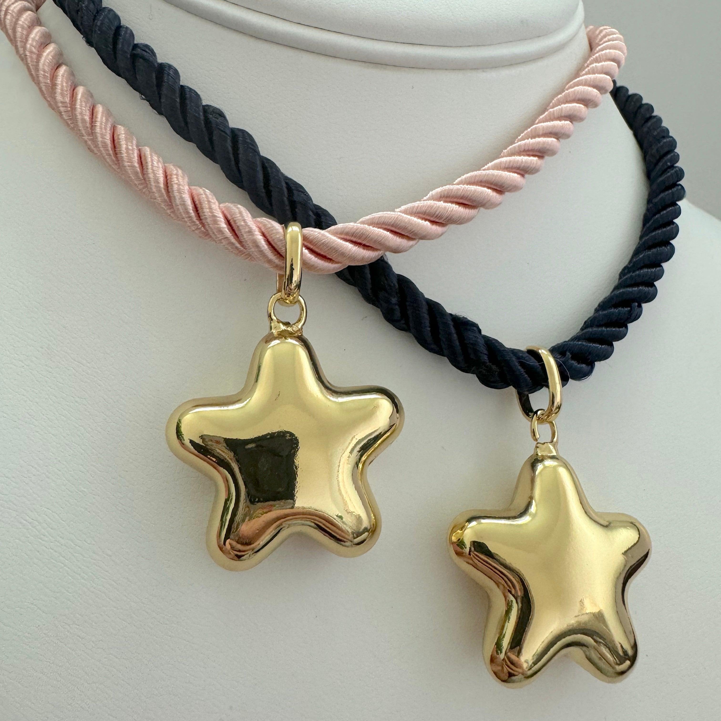 gold starry night necklaces