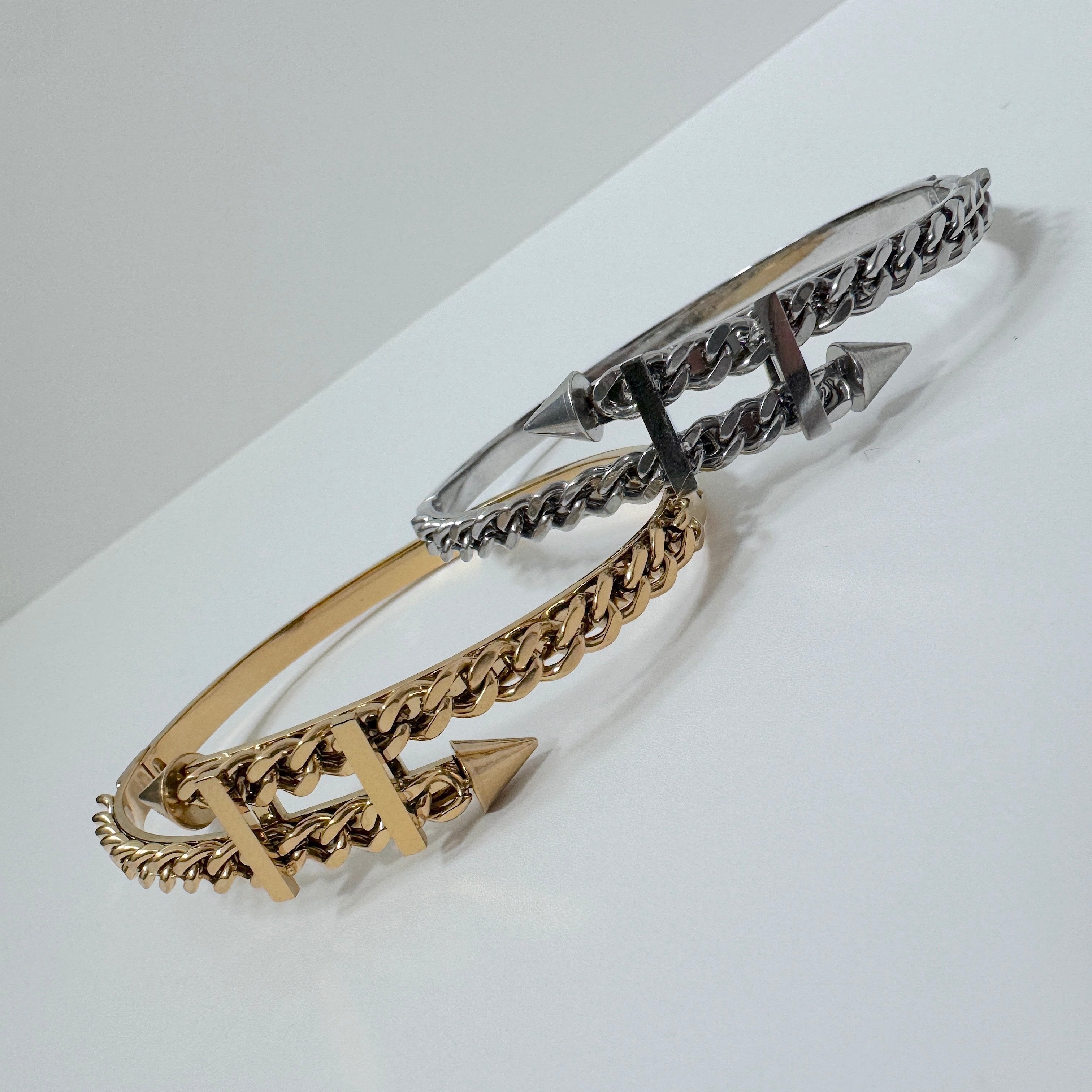 twisted spike bangles