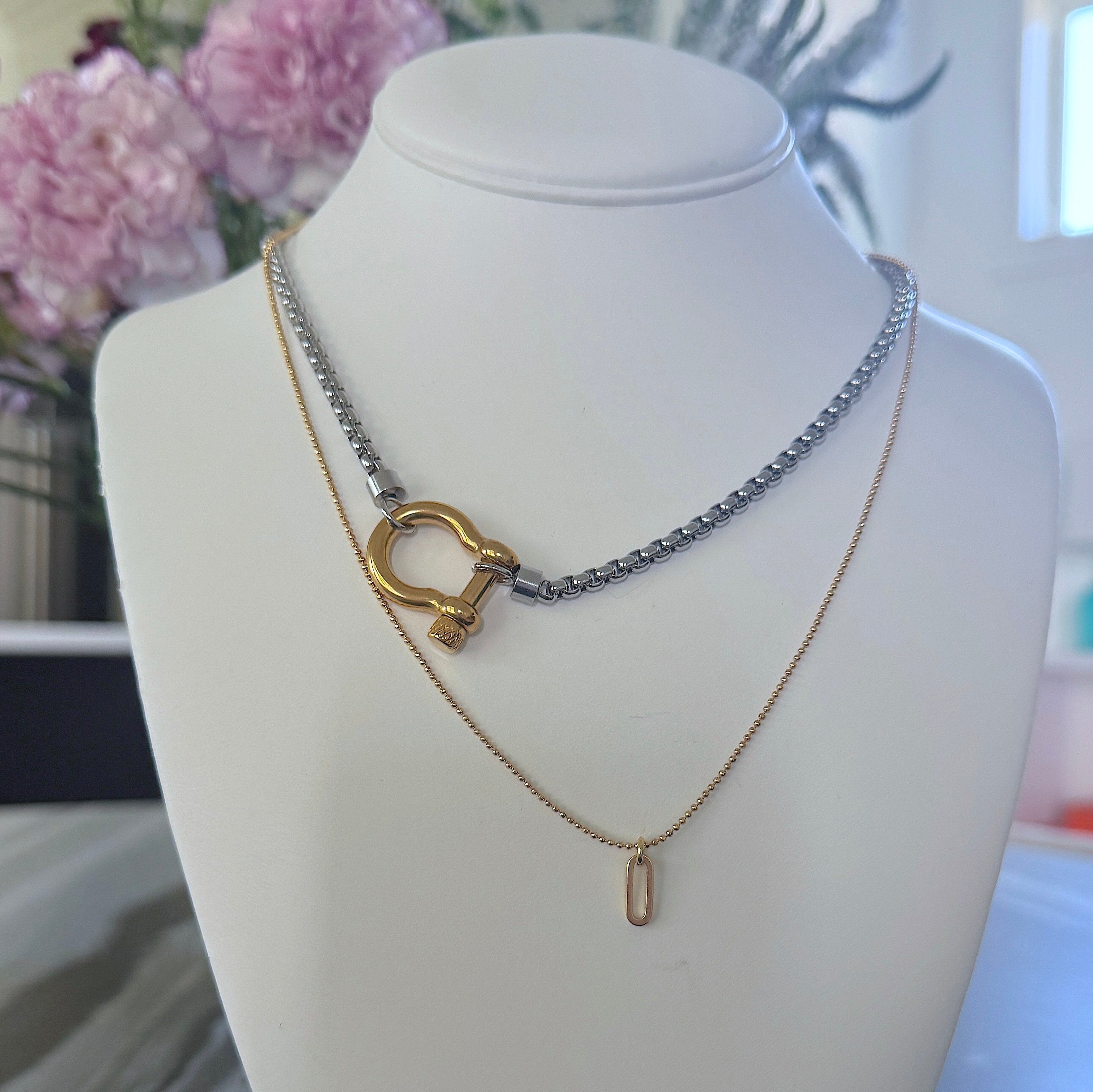 athena necklace layered