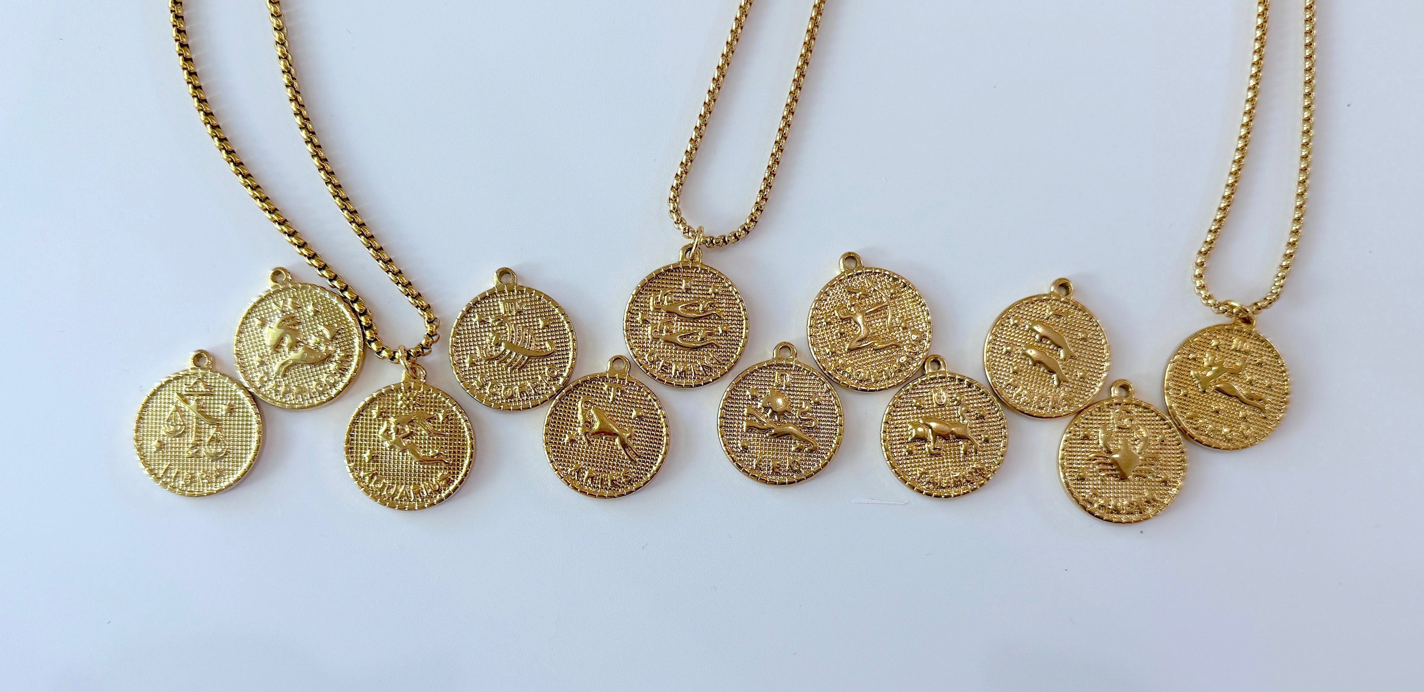 twelve zodiac coins